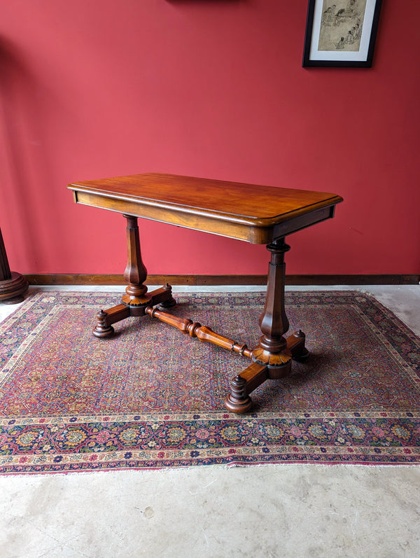Antique William IV Mahogany Library Table / Writing Table / Desk