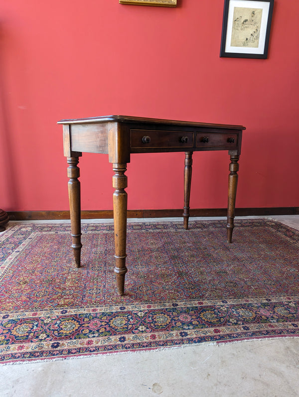 Antique Victorian Mahogany Hall Table / Writing Table / Desk