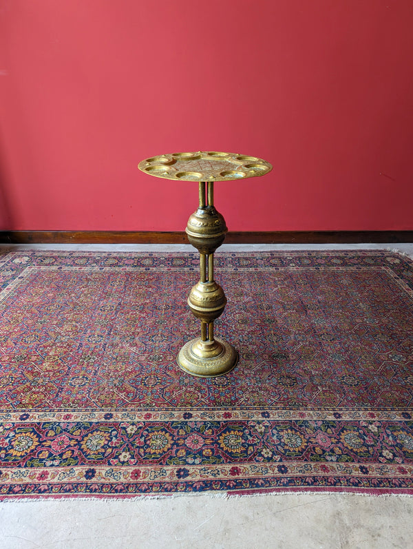 Antique Early 20th century Eastern Brass Side Table