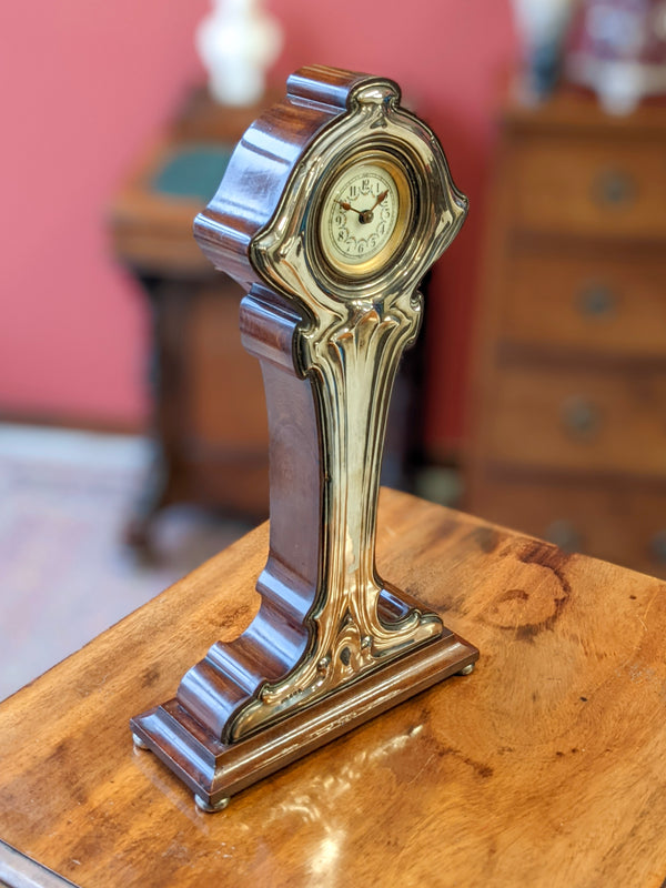Silver Mounted Art Nouveau Mantle Clock