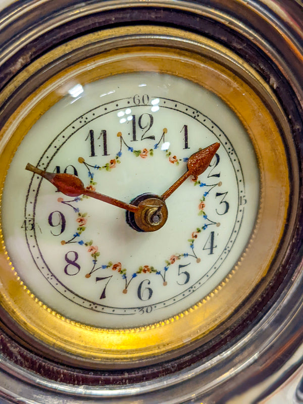 Silver Mounted Art Nouveau Mantle Clock