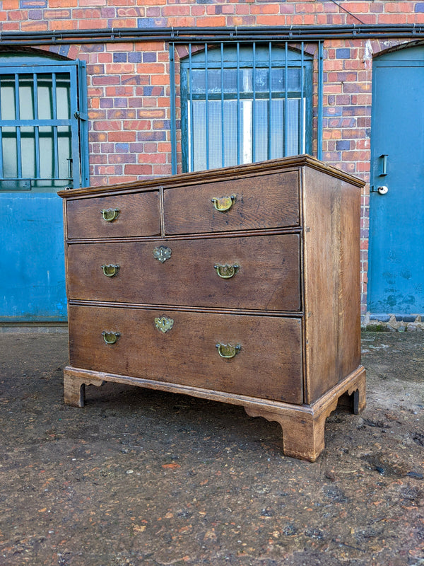 Antique Mid 19th Century Oak Chest of Drawers