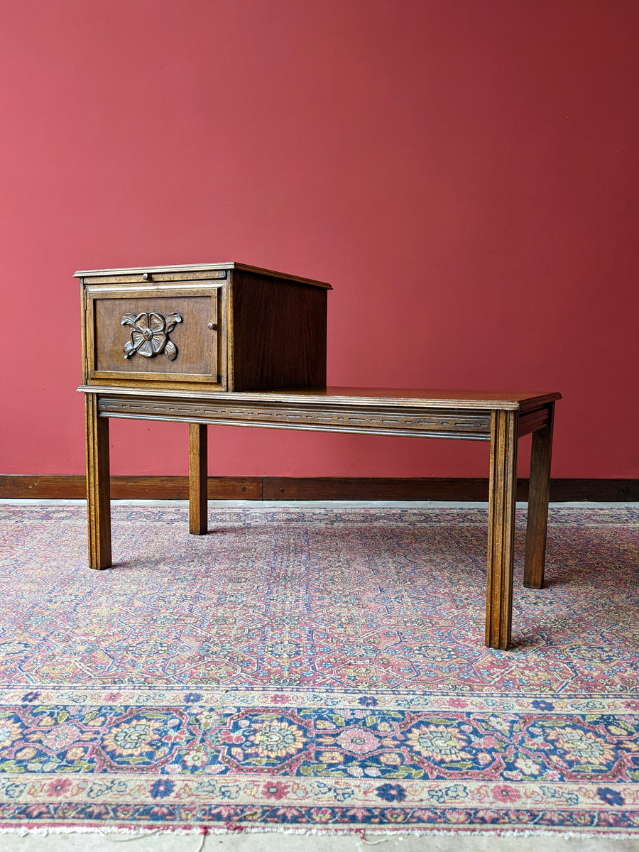 イギリスビンテージ　CHiPPY TELEPHONE SEATS Vintage Chippy Telephone Seat / Telephone Table – Founders Antiques