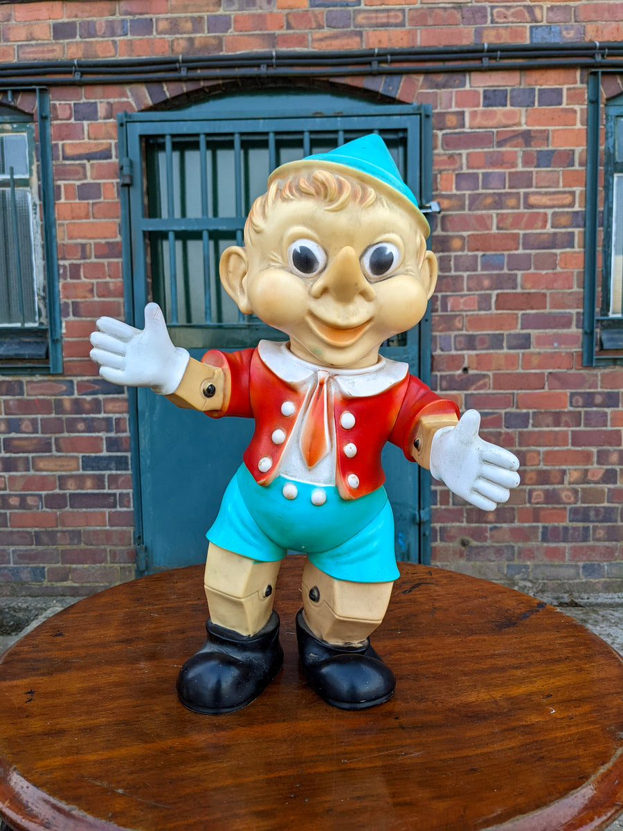 Rubber Pinocchio Squeaky Toy by Ledraplastic Italy Founders Antiques Rubber Pinocchio Squeaky Toy by Ledraplastic Italy Founders Antiques