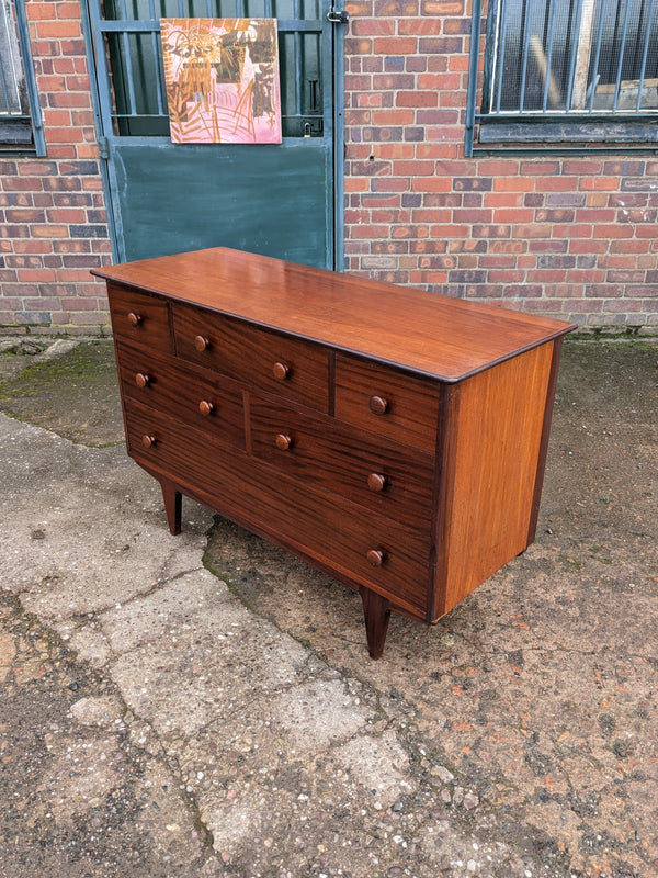 Mid Century Teak Chest of Drawers / Small Sideboard by Younger