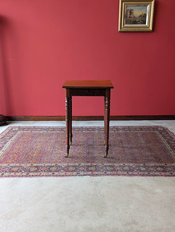 Antique Victorian Mahogany Work Table / Bedside