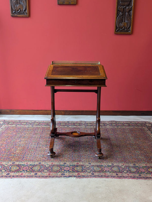 Antique Victorian Mahogany Davenport Writing Desk