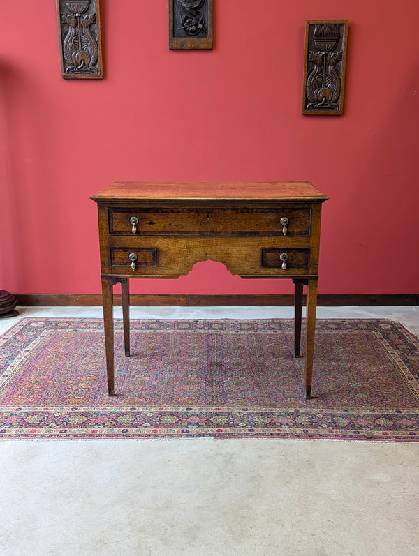 Antique 18th Century Georgian Welsh Oak Country-Made Lowboy Table