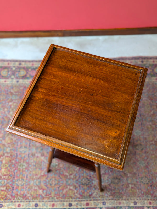 Antique Victorian Mahogany Aesthetic Movement Table / Plant Stand