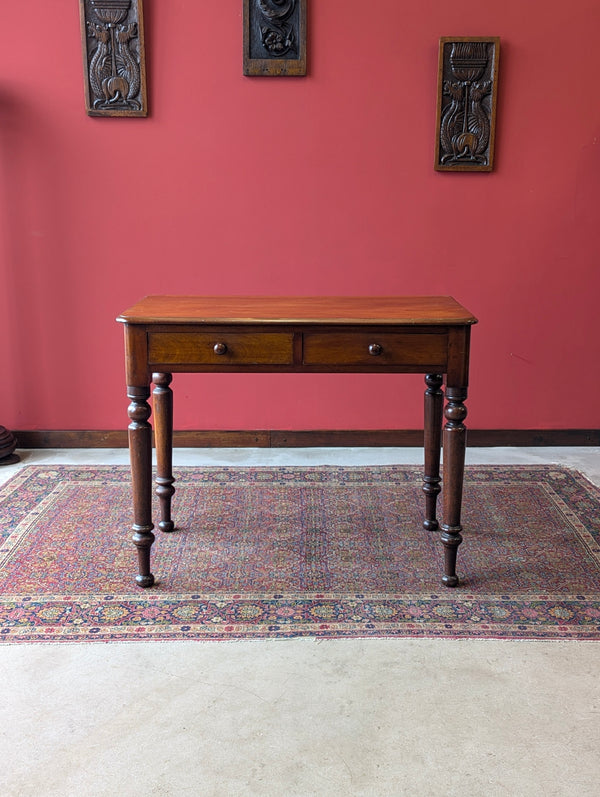 Antique Victorian Mahogany Side Table / Writing Desk