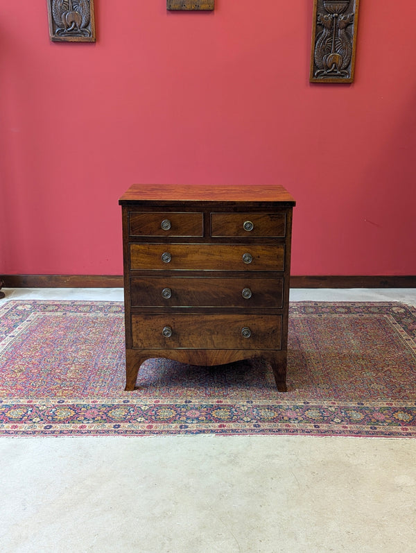 Antique Georgian Mahogany Small Chest of Drawers