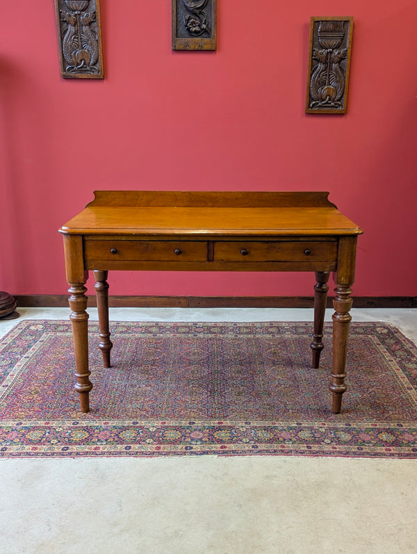 Antique Victorian Mahogany Writing Table Desk