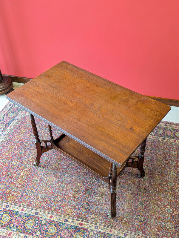 Antique 19th Century Aesthetic Movement Mahogany Occasional Table by Gregory & Co