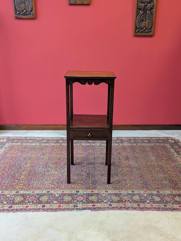 Antique Georgian Mahogany Washstand Bedside