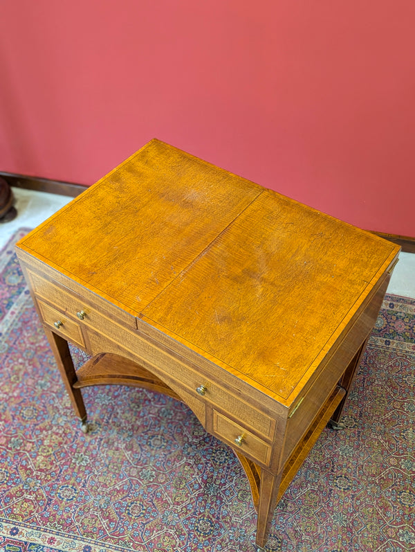 Antique Edwardian Mahogany Poudreuse Dressing Table