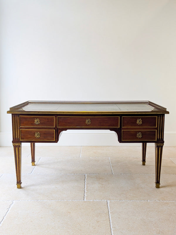 Antique Edwardian Louis XVI Style Mahogany Writing Desk by Spillman & Co. c.1910