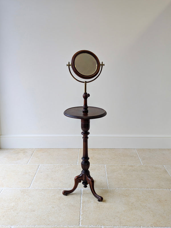 Antique Victorian Mahogany Gentleman’s Shaving Stand c.1890