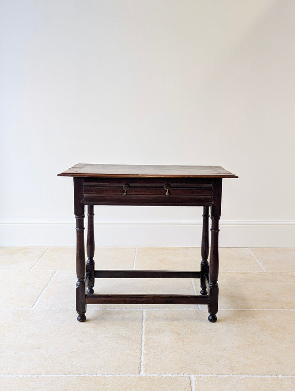 Antique Late 17th Century William & Mary Oak Side Table c.1690