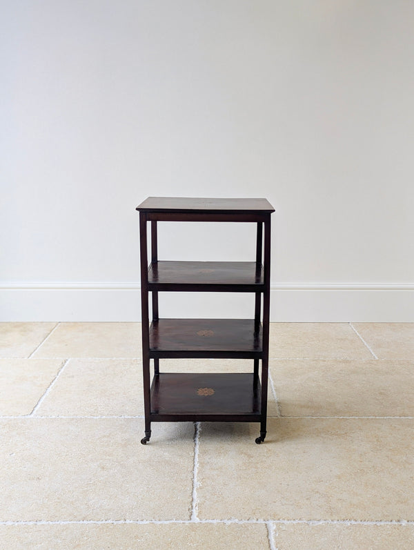 Antique Edwardian Sheraton Revival Mahogany Whatnot c.1905