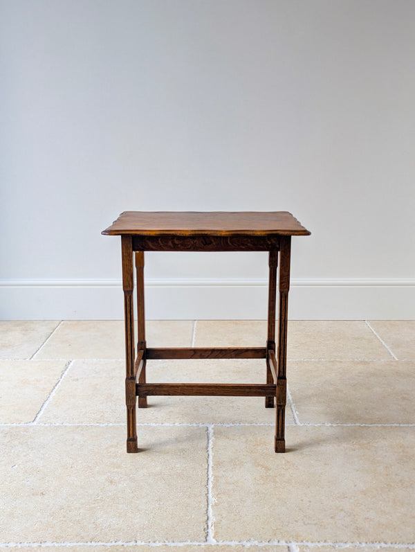 Antique Golden Oak Occasional Table c.1920