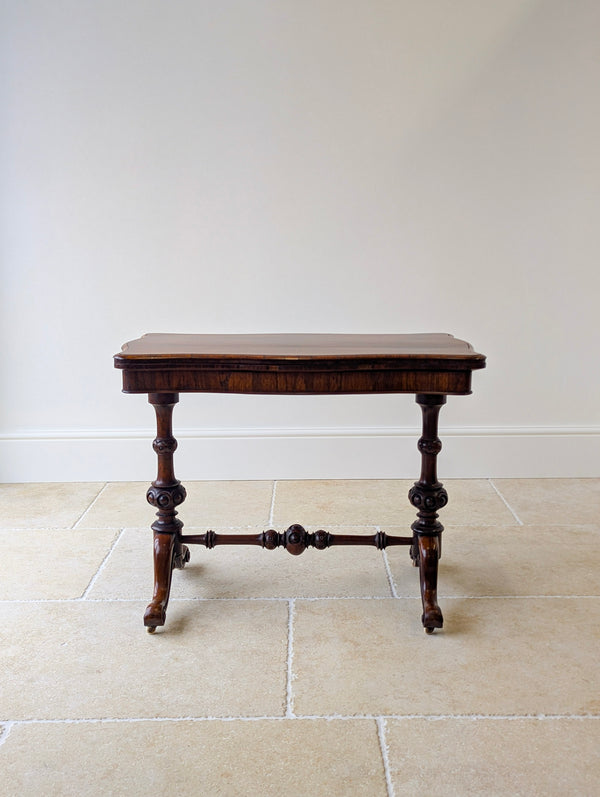 Antique Victorian Rosewood Card Table c.1860