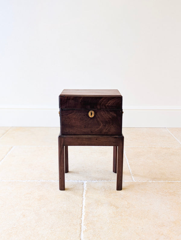 Antique Georgian Mahogany Cellarette on Stand c.1810