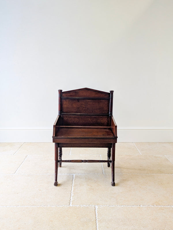 Antique Victorian Mahogany Hall Chair c.1890