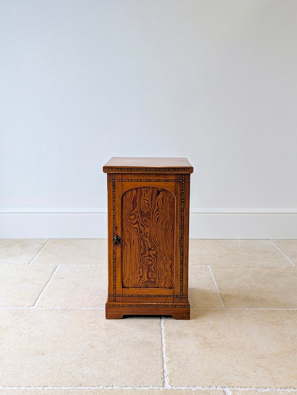 Antique Victorian Aesthetic Movement Pitch Pine Bedside Cabinet c.1890