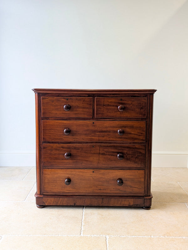 Antique Victorian Mahogany Chest of Drawers c.1870