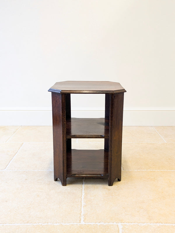 Antique Early 20th Century Oak Book Table c.1920