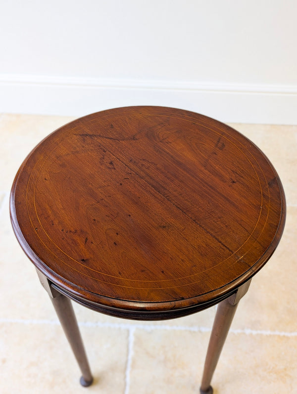 Antique Edwardian Mahogany Circular Occasional Table c.1910