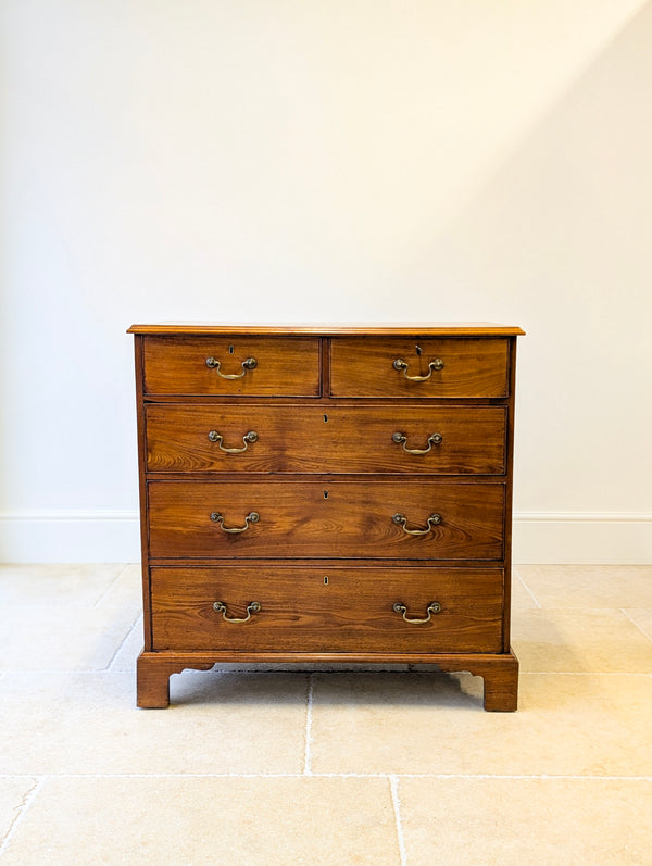 Antique Late Georgian Satin Birch Chest of Drawers c.1810