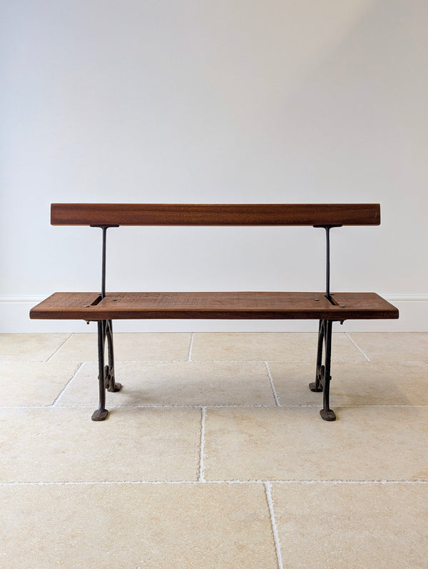 Antique Victorian Reversible Tram Bench by Fisher & Son c.1890