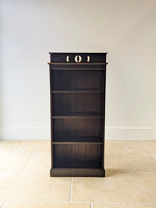 Antique Late Victorian Stained Pine Bookcase c.1890