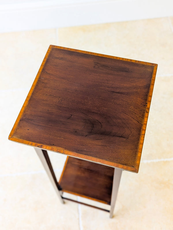 Antique Edwardian Mahogany Plant Stand c.1910