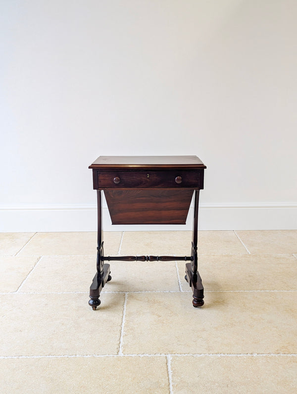 Antique Victorian Mahogany Sewing Table c.1880