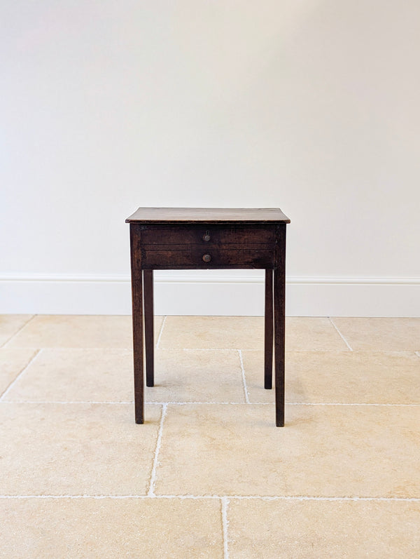 Antique Georgian Oak Work Table c.1800