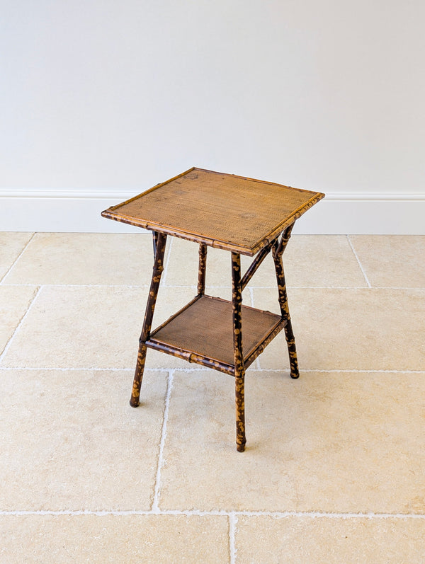 Antique Victorian Bamboo Occasional Table c.1890