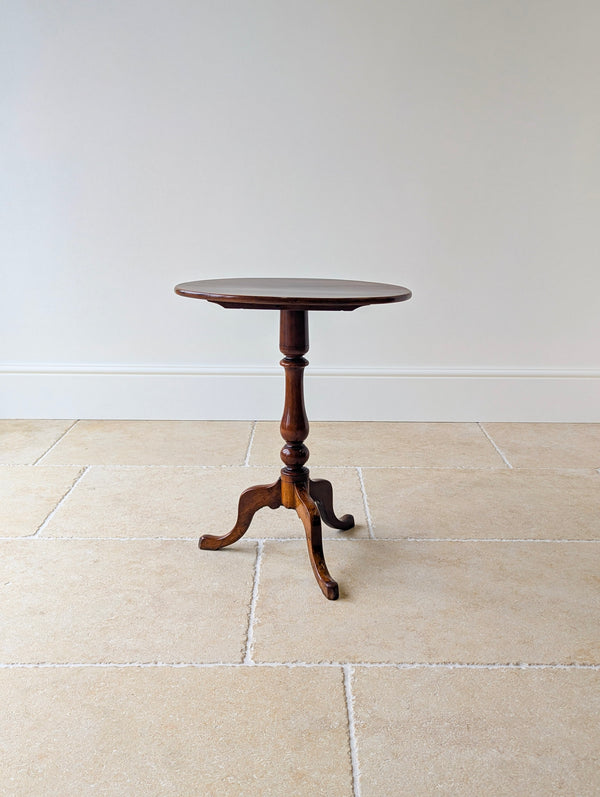Antique Georgian Mahogany Oval Tilt-Top Tripod Wine Table c.1820