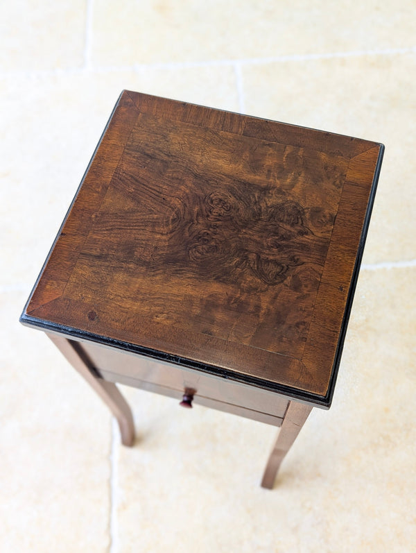 Antique Early 20th Century Walnut Sewing Table c.1920