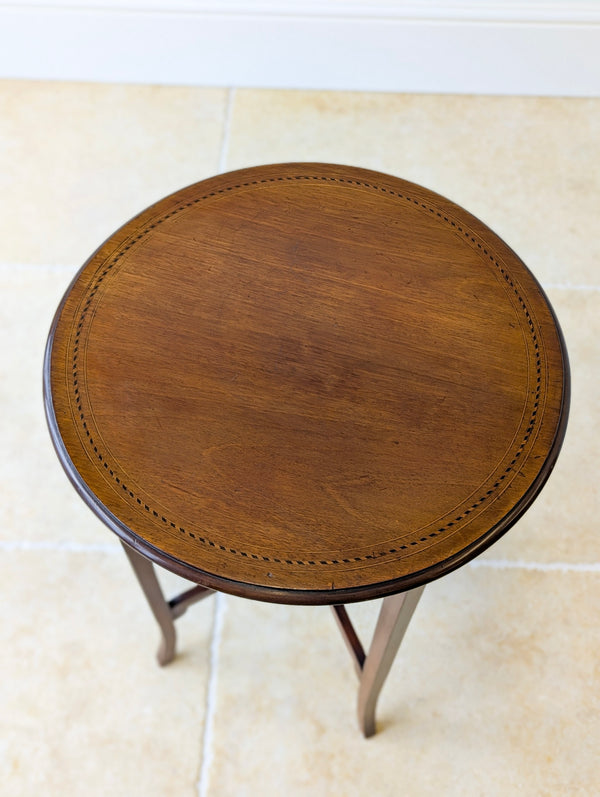Antique Edwardian Mahogany Circular Occasional Table c.1905