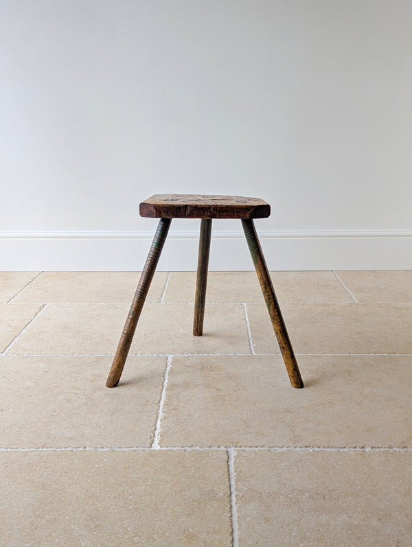 Antique Victorian Elm & Ash Cutler’s Stool c.1850