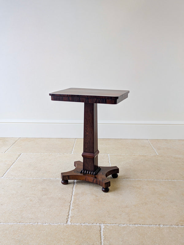 Antique Regency Rosewood Pedestal Occasional Table c.1820