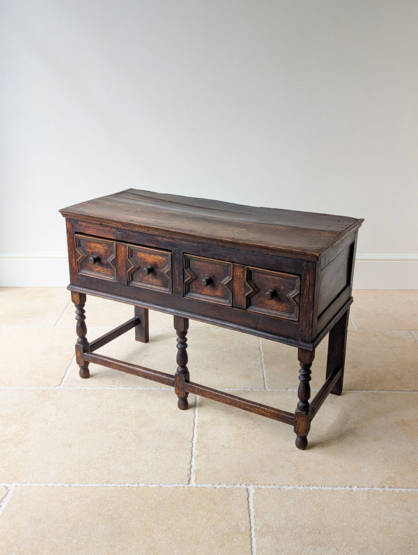 Antique Late 17th Century Oak Dresser Base c.1690