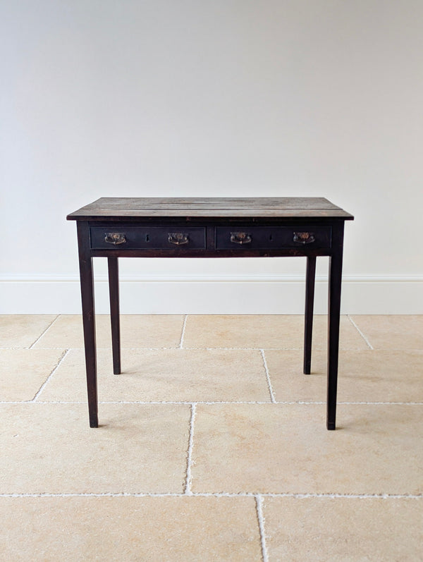 Antique George III Country House Oak Side Table c.1800
