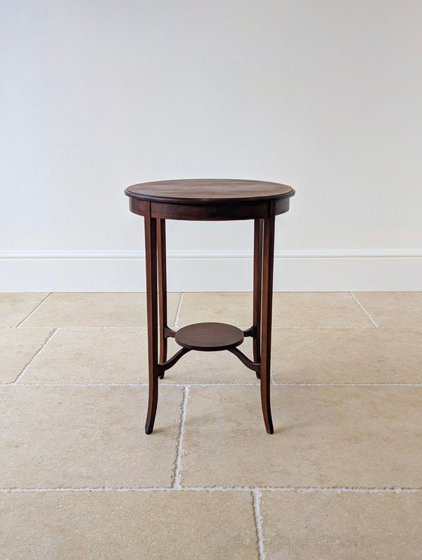 Antique Edwardian Mahogany Circular Occasional Table c.1905