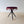 Load image into Gallery viewer, Antique Victorian ebonised gypsy table with a magenta velvet top, tasselled fringe, and spindle-turned tripod legs united by a central sphere.

