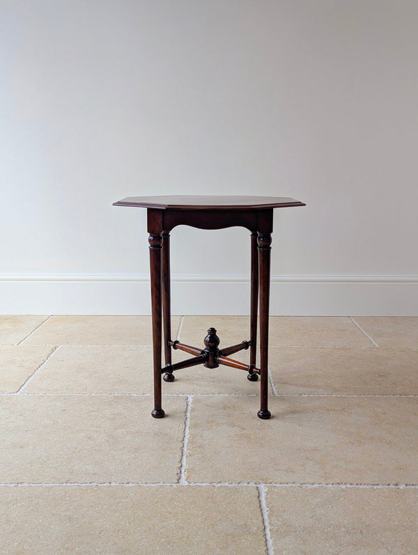 Antique Victorian Aesthetic Movement Mahogany Octagonal Occasional Table c.1890