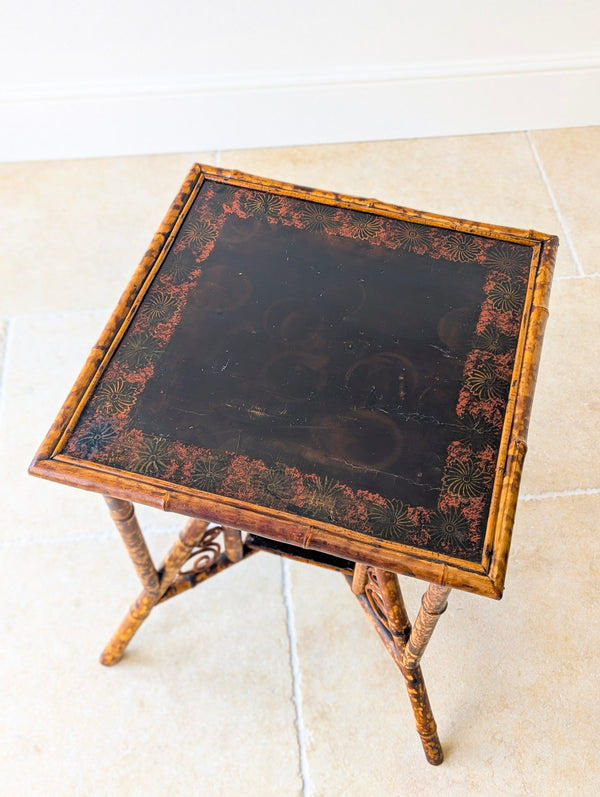 Antique Victorian Bamboo Occasional Table c.1890