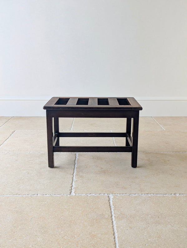 Antique Edwardian Oak Luggage Stand c.1910